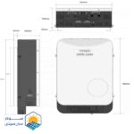 اندازه های اینورتر خورشیدی آفگرید FCHAO سری 0918KHP - سولار سان سیتی
